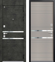 Центурион С-115 Чёрный муар+Бетон темный-Кашемир грей