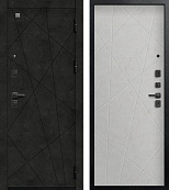 Центурион V-16 Чёрный муар+Бетон тёмный - Бетон светлый