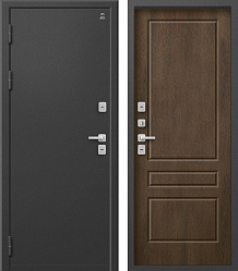 Центурион Т-6-2025 Графит букле-Миндаль (термодверь)