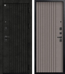 Центурион V-15 Чёрный муар+Бетон тёмный - Софт ясень грей