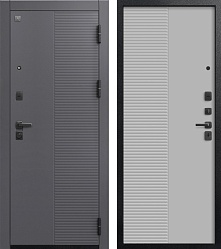 Центурион V-18 Чёрный муар+Кашемир графит - Кашемир сильвер